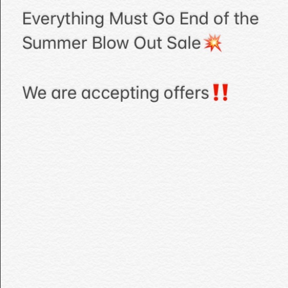 Blow Out Sale‼️‼️